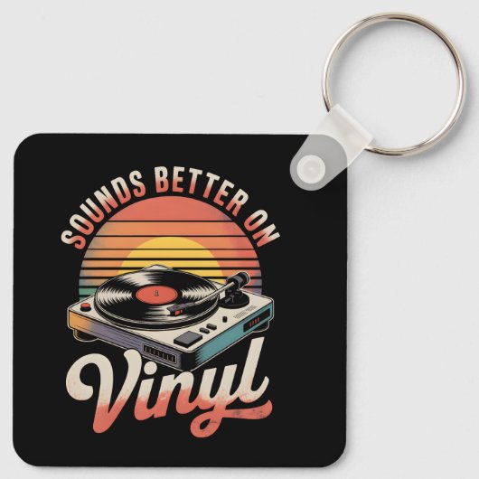 Porte-clés Ça sonne mieux sur le vinyle (Dos)