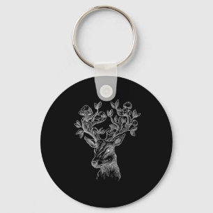 Porte-clés Cabane Champignon Corne de Cerf  Goblincore Vintag