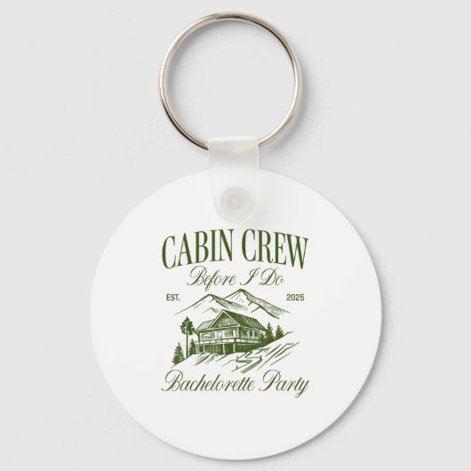 Porte-clés Cabin Crew Before I Do Bachelorette Party Camp Bac (Recto)