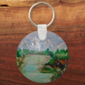 Porte-clés CABINE dans la MONTAGNE (Recto)