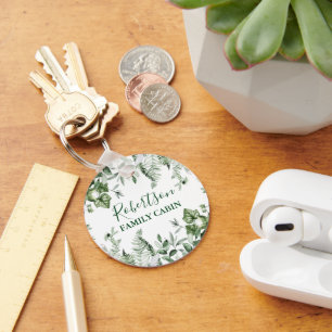 Porte-clés Cabine famille Aquarelle Ivy Sage Ferns