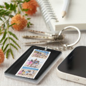 Porte-clés Cabine photo personnalisée (Devant droit)