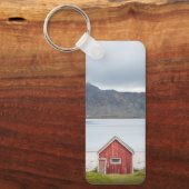 Porte-clés Cabine rouge Ramberg Lofoten (Recto)