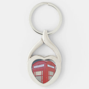 Porte-clés Cabine téléphonique London Heart Keychain
