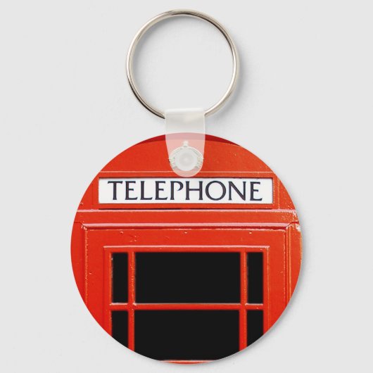 Porte-clés Cabine téléphonique vintage (Recto)