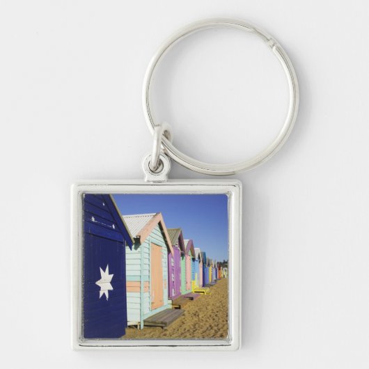 Porte-clés Cabines de Bain, Plage de Middle Brighton, Port (Devant)