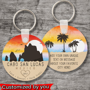 Porte-clés Cabo San Lucas Mexico Beach L'Arc Vintage années 6