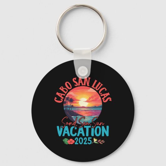 Porte-clés Cabo San Lucas Mexique Vacation 2025 Souvenir Matc (Recto)