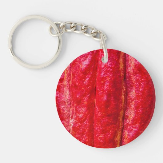 Porte-clés cabosse rouge (Devant)