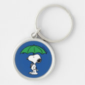Porte-clés cacahuètes | Parapluie vert Snoopy (Devant)