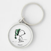 Porte-clés cacahuètes | Snoopy Green Casquette de neige (Devant)