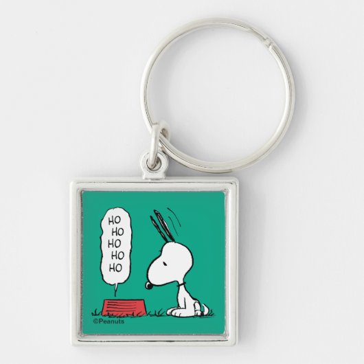 Porte-clés cacahuètes | Snoopy Ho Ho Ho Plat alimentaire (Devant)
