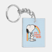 Porte-clés cacahuètes | Snoopy Je suis fier de moi (Devant gauche)