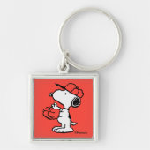 Porte-clés cacahuètes | Snoopy Making the Catch (Devant)