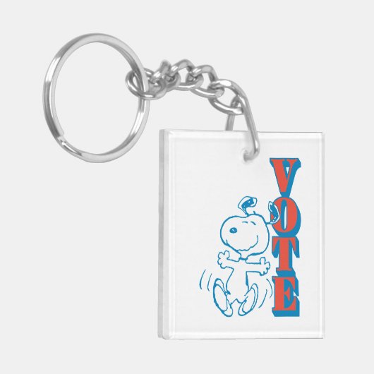 Porte-clés cacahuètes | Snoopy - Vote (Devant gauche)