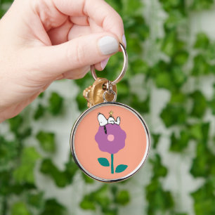 Porte-clés cacahuètes Snoopy & Woodstock Flower Whististle