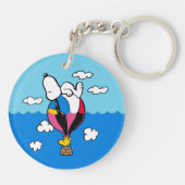 Porte-clés cacahuètes | Snoopy & Woodstock Hot Air Balloon (Dos)