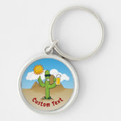 Porte-clés Cactus avec bière (Devant)