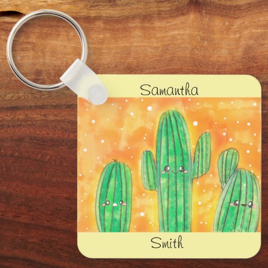 Porte-clés Cactus du désert (Recto)