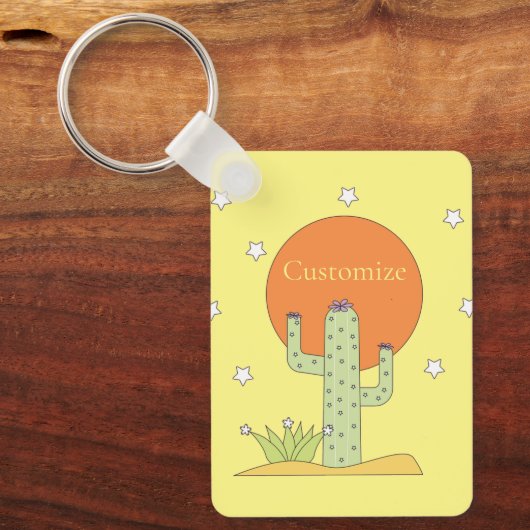Porte-clés Cactus du désert Sun Thunder_Cove (Recto)