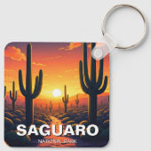 Porte-clés Cactus du Parc national du Saguaro Souvenir (Dos)
