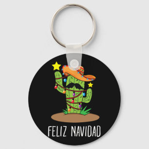 Porte-clés Cactus Feliz Navidad - Arbre Mexicain de Noël en J