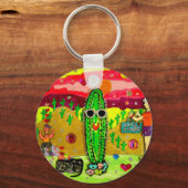 Porte-clés cactus gonflé (Recto)