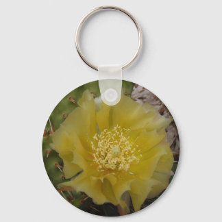 Porte-clés Cactus jaune en fleurs