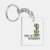 Porte-clés Cactus Pas un gros cactus drôle dire (Devant gauche)