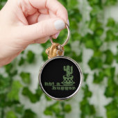 Porte-clés Cactus Pas un gros cactus drôle dire (Main)