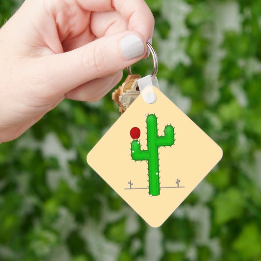 Porte-clés Cactus rend parfait - (main)