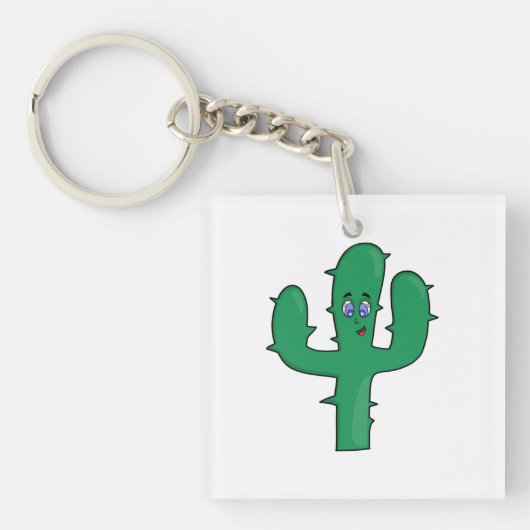 Porte-clés Cactus souriant (Devant)
