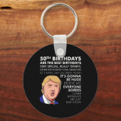 Porte-clés Cadeau Anniversaire Funny Trump Citation Chemise P (Recto)