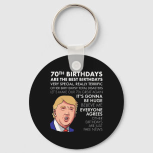 Porte-clés Cadeau Anniversaire Funny Trump Citation Chemise P