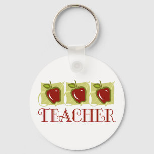 Porte-clés Cadeau Apple Teacher School
