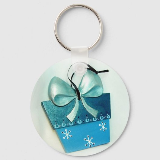 Porte-clés Cadeau bleu II (Recto)