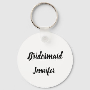 Porte-clés Cadeau Bridesmaid Nom personnalisé Cadeaux Mariage