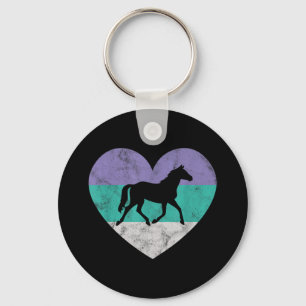Porte-clés Cadeau Cheval Pour Femmes & Filles Retro Vintage