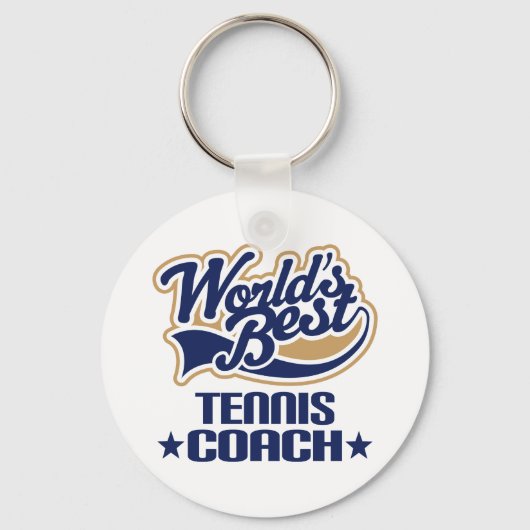Porte-clés Cadeau Coach de Tennis (Recto)