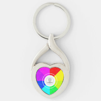 Porte-clés Cadeau Coloré sur le thème de l'autisme dans un cœ