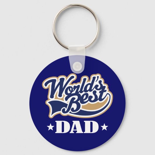 Porte-clés Cadeau cool du meilleur papa Porte - clé du monde (Recto)
