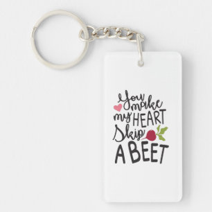 Porte-clés Cadeau Couple Vous Faites De Mon Coeur Une Beète
