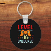 Porte-clés Cadeau d'anniversaire | Gamer déverrouillé de nive (Recto)