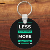 Porte-clés Cadeau d'anniversaire moins d'attitude plus de gra (Recto)