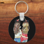 Porte-clés cadeau d'anniversaire porte - clé bff besfriends (Recto)