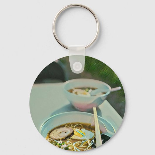 Porte-clés cadeau d'anniversaire Ramen (Recto)