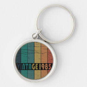 Porte-clés Cadeau d'anniversaire vintage né en 1985