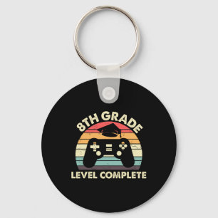 Porte-clés Cadeau de 8e année complète pour Gamer
