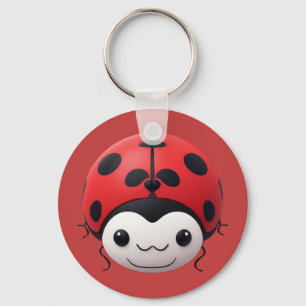 Porte-clés Cadeau de baby shower Joyeuse Dame Cartoon coccine