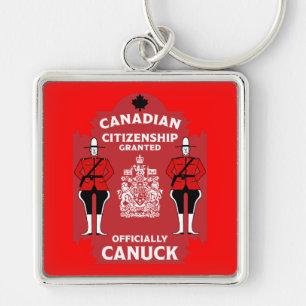 Porte-clés Cadeau de célébration de la citoyenneté canadienne